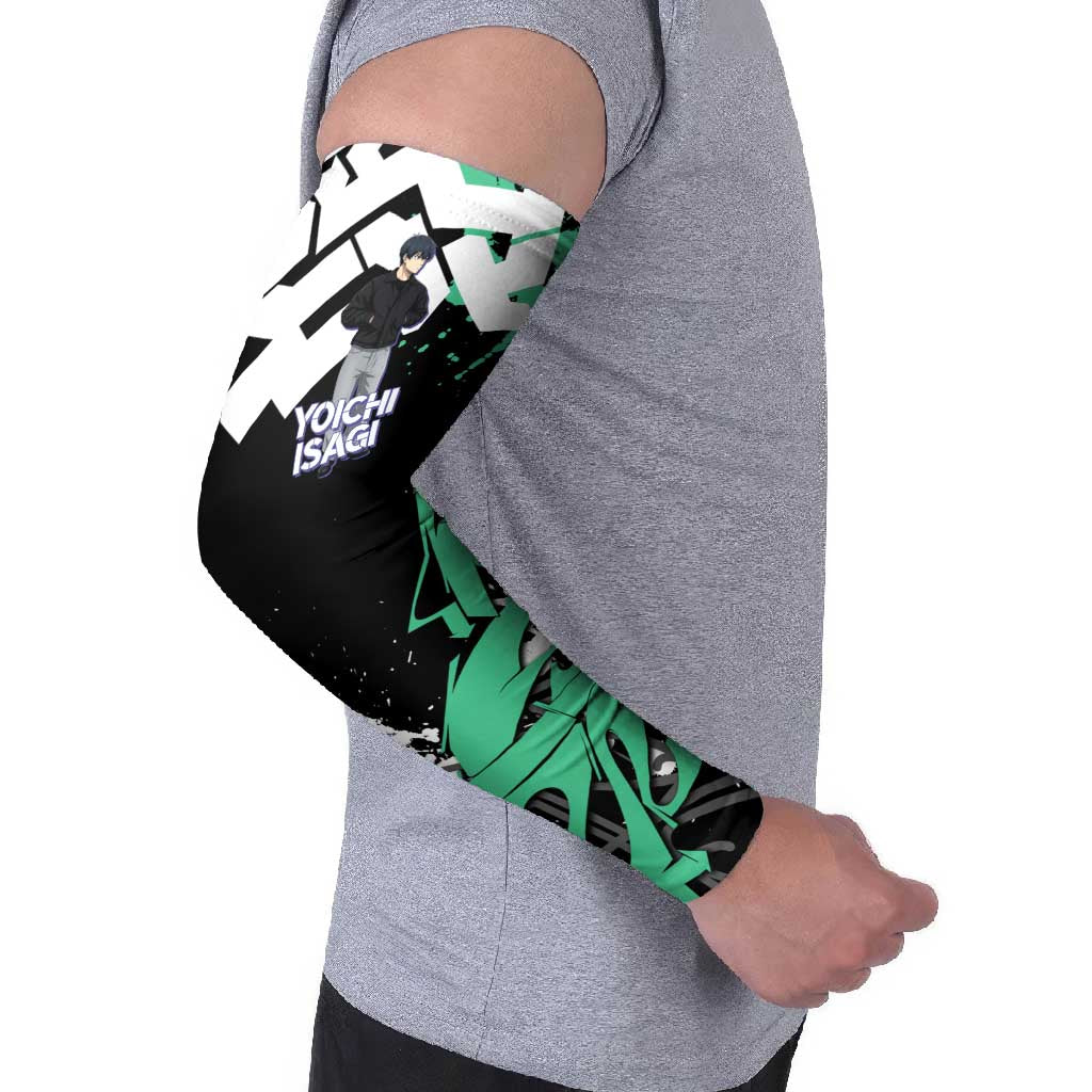 Yoichi Isagi Blue Lock Arm Sleeves Green Graffiti Anime Aesthetic