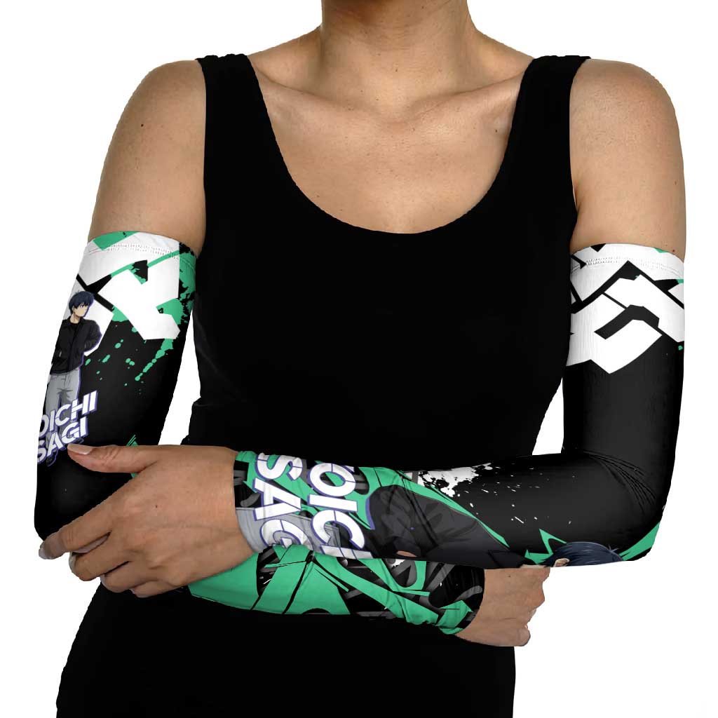 Yoichi Isagi Blue Lock Arm Sleeves Green Graffiti Anime Aesthetic