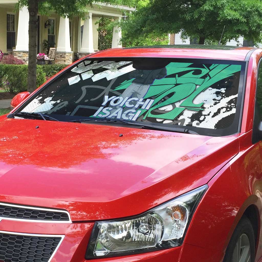 Yoichi Isagi Blue Lock Auto Sun Shade Green Graffiti Anime Aesthetic