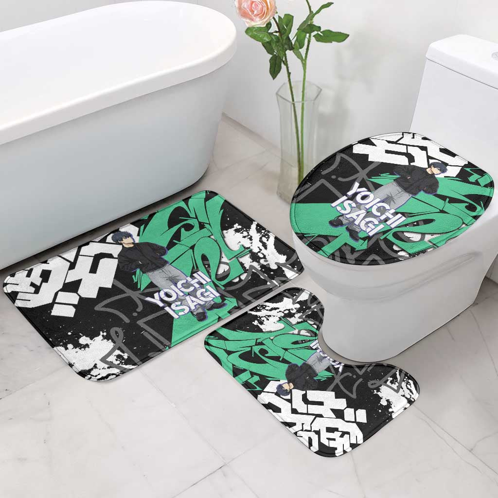 Yoichi Isagi Blue Lock Bathroom Set Green Graffiti Anime Aesthetic