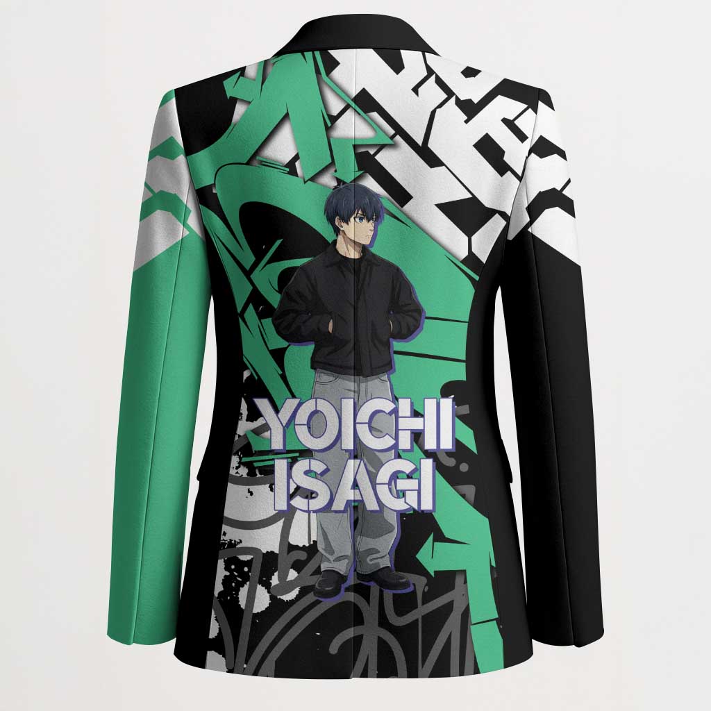 Yoichi Isagi Blue Lock Blazer Green Graffiti Anime Aesthetic