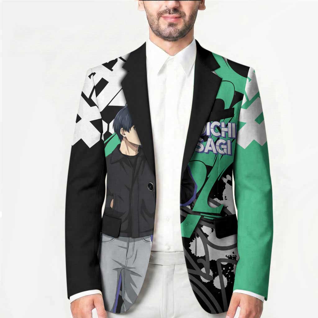 Yoichi Isagi Blue Lock Blazer Green Graffiti Anime Aesthetic