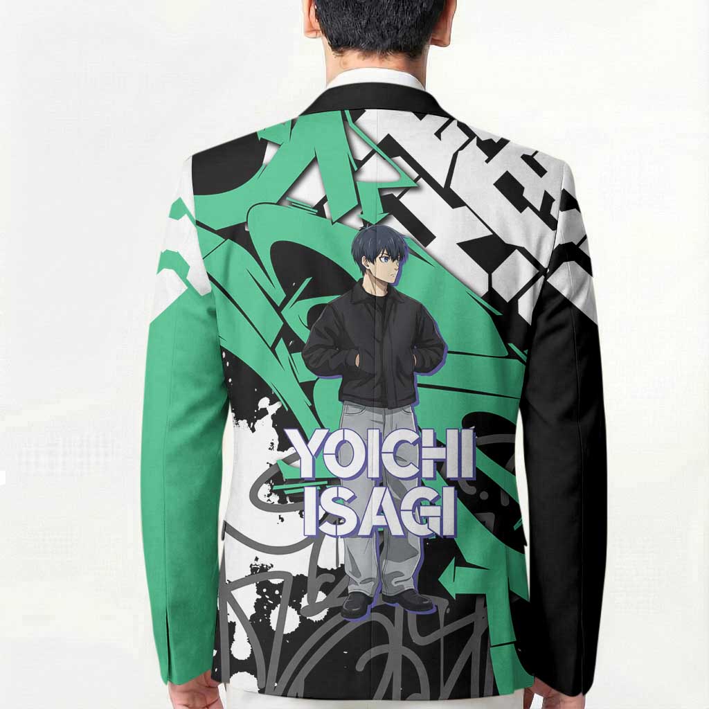 Yoichi Isagi Blue Lock Blazer Green Graffiti Anime Aesthetic