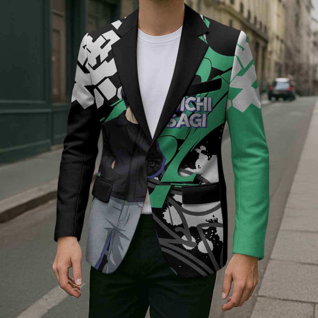 Yoichi Isagi Blue Lock Blazer Green Graffiti Anime Aesthetic