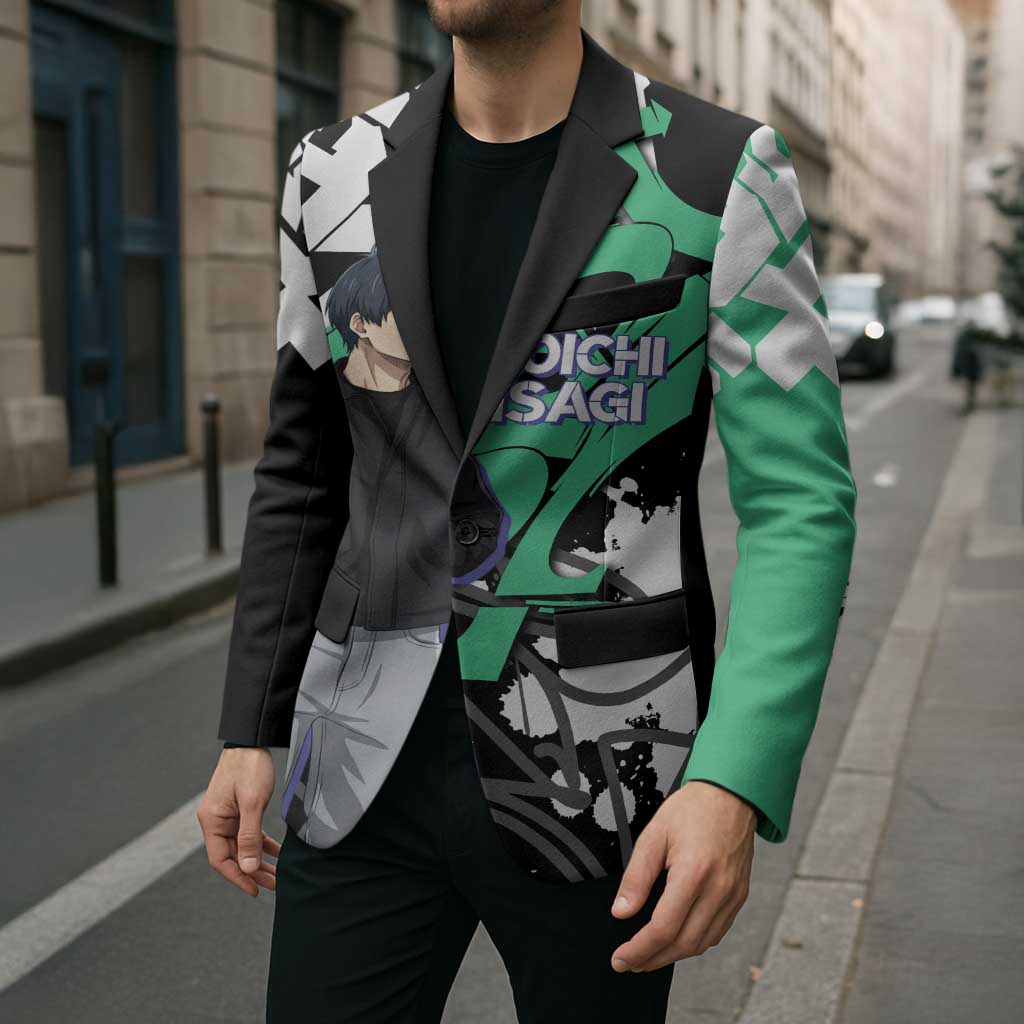 Yoichi Isagi Blue Lock Blazer Green Graffiti Anime Aesthetic