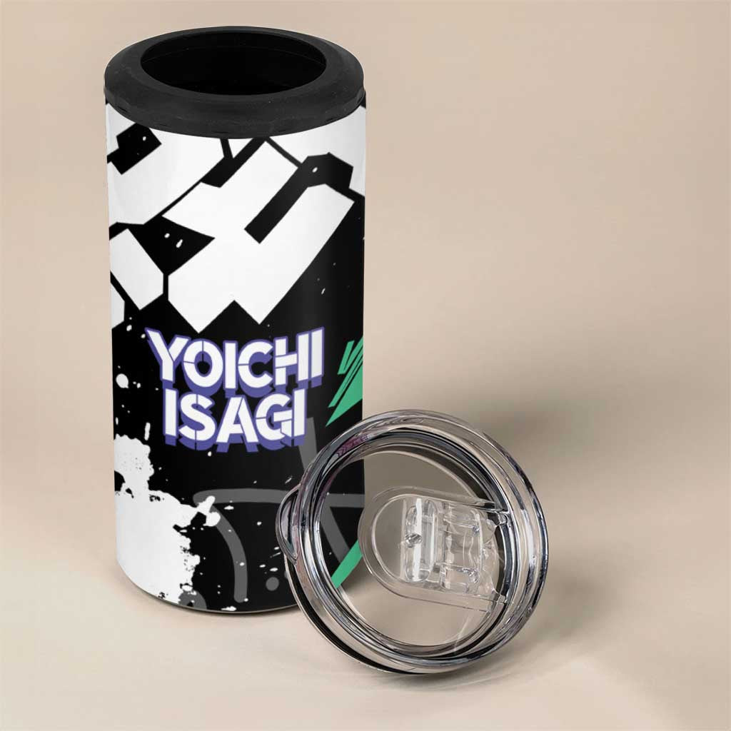 Yoichi Isagi Blue Lock 4 in 1 Can Cooler Tumbler Green Graffiti Anime Aesthetic