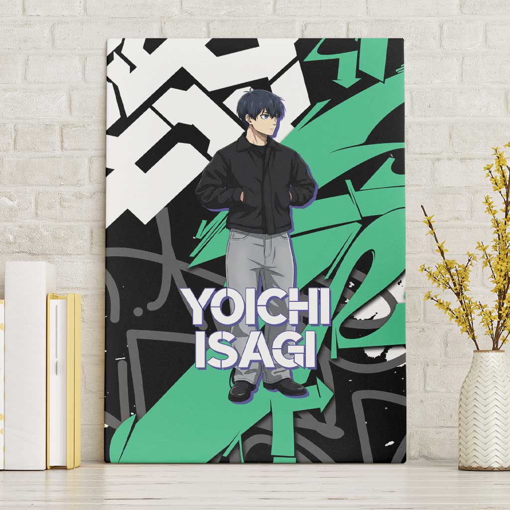 Yoichi Isagi Blue Lock Canvas Wall Art Green Graffiti Anime Aesthetic