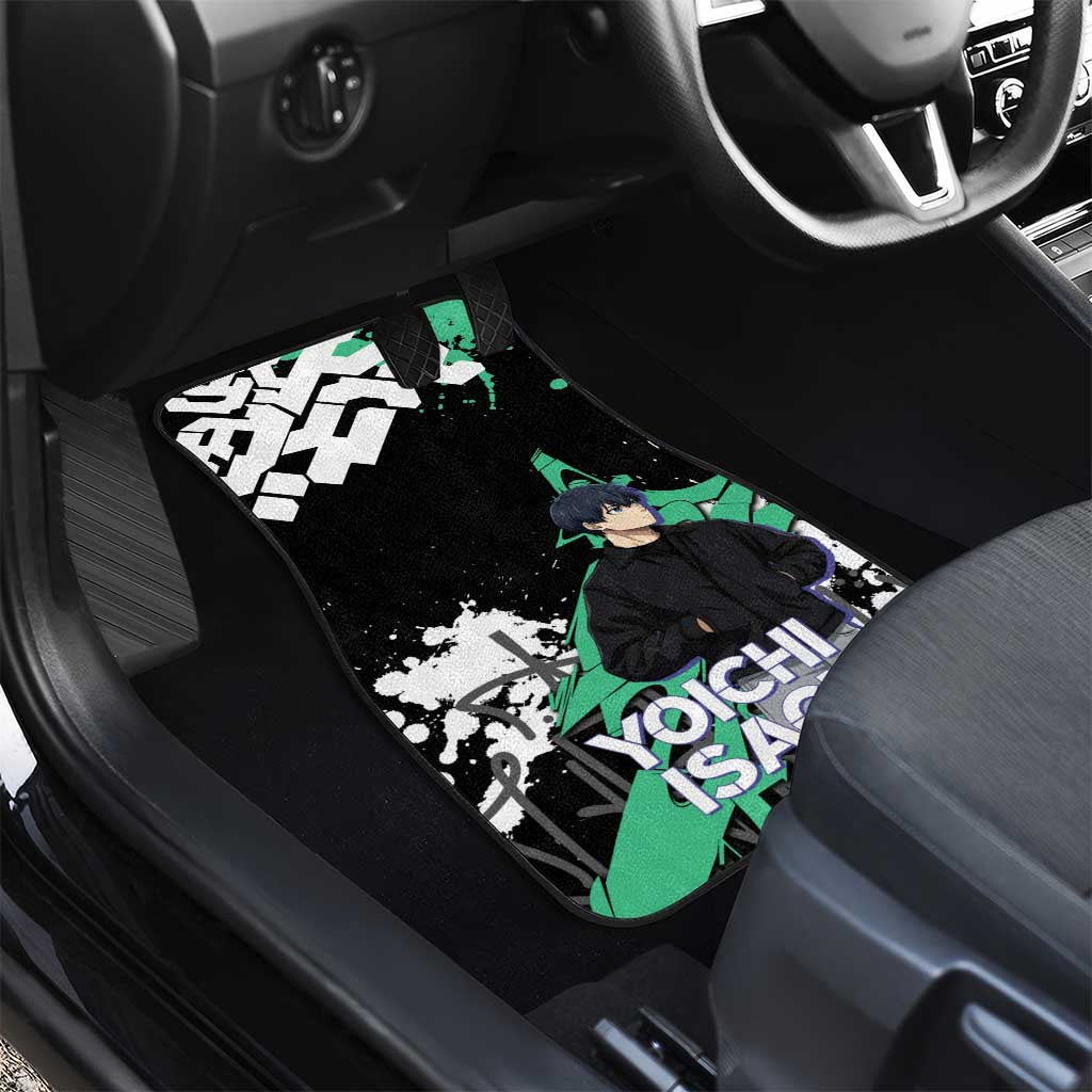 Yoichi Isagi Blue Lock Car Mats Green Graffiti Anime Aesthetic
