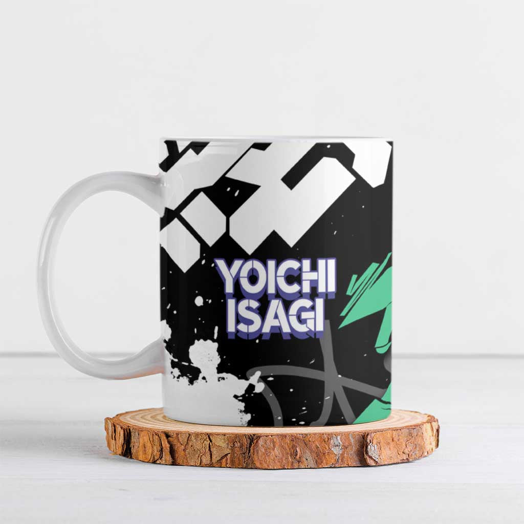 Yoichi Isagi Blue Lock Ceramic Mug Green Graffiti Anime Aesthetic