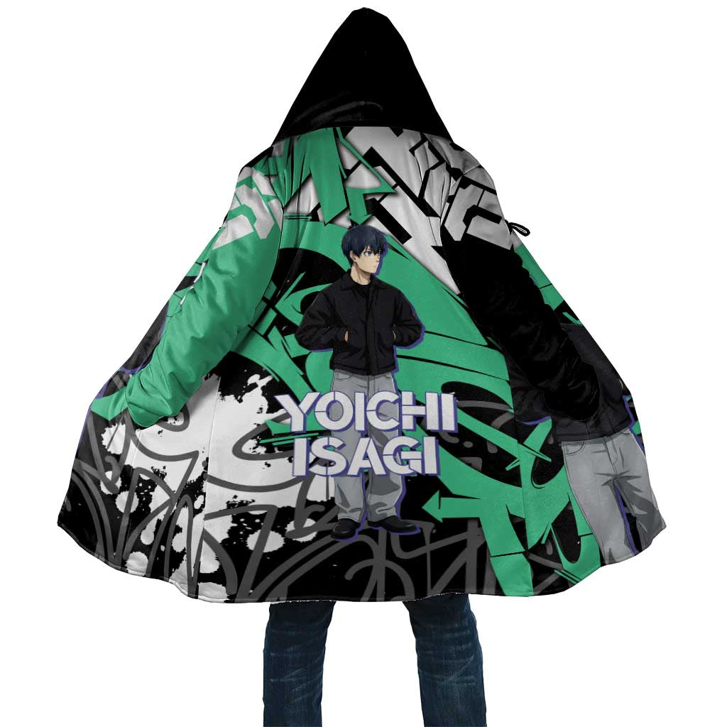 Yoichi Isagi Blue Lock Cloak Green Graffiti Anime Aesthetic
