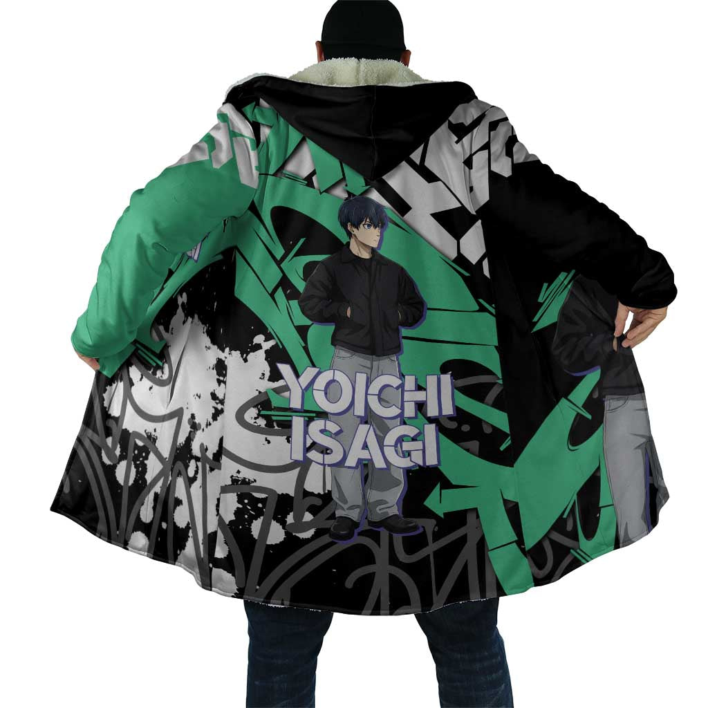 Yoichi Isagi Blue Lock Cloak Green Graffiti Anime Aesthetic