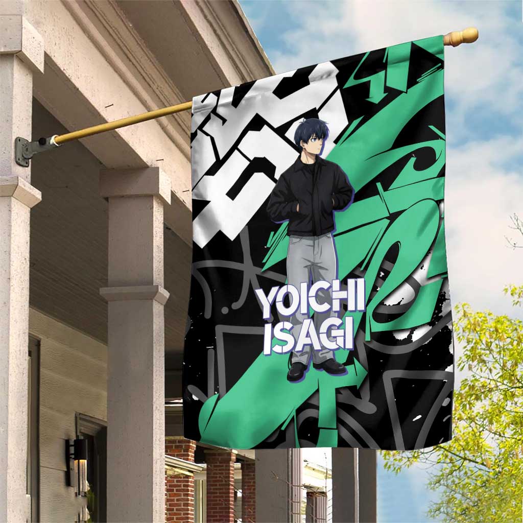 Yoichi Isagi Blue Lock Garden Flag Green Graffiti Anime Aesthetic