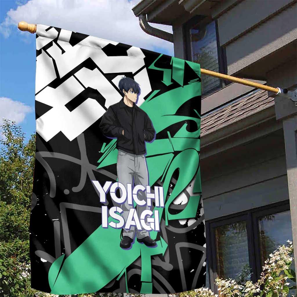 Yoichi Isagi Blue Lock Garden Flag Green Graffiti Anime Aesthetic