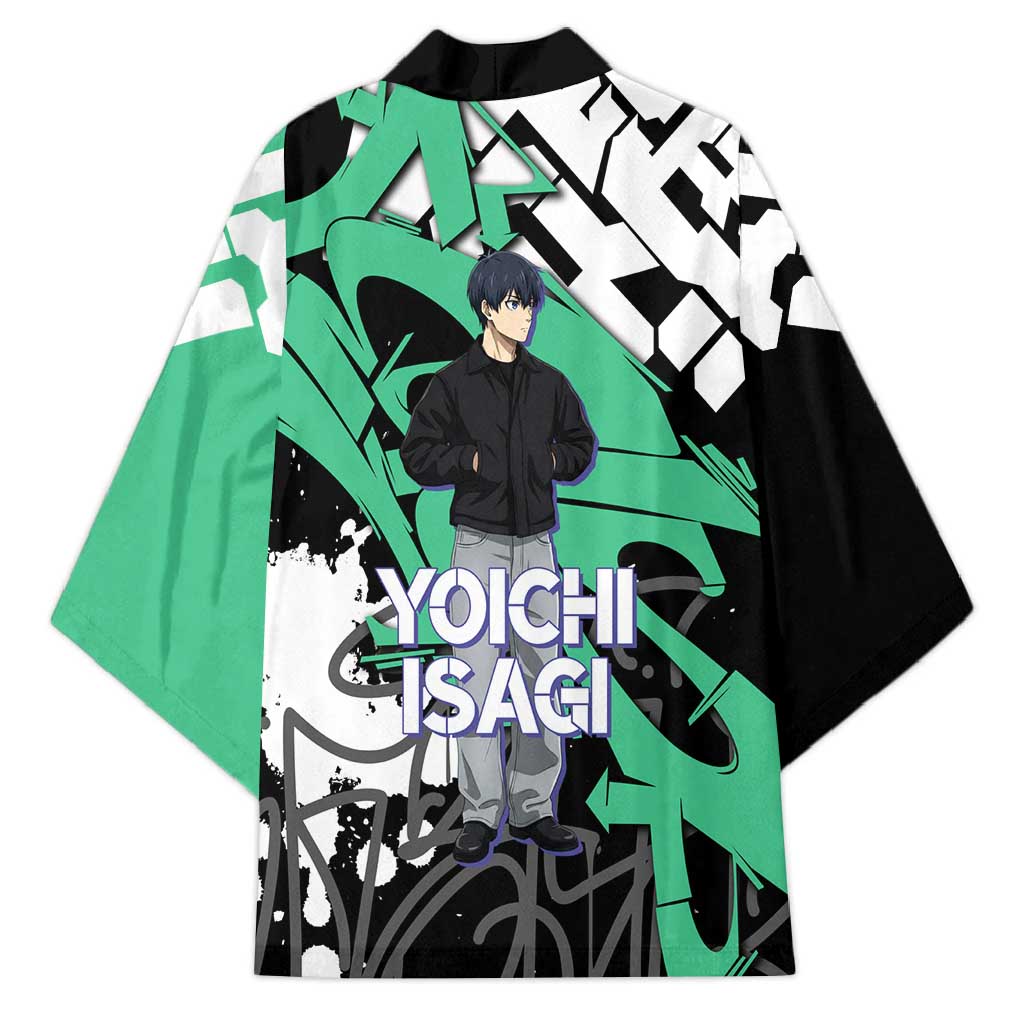 Yoichi Isagi Blue Lock Kimono Green Graffiti Anime Aesthetic
