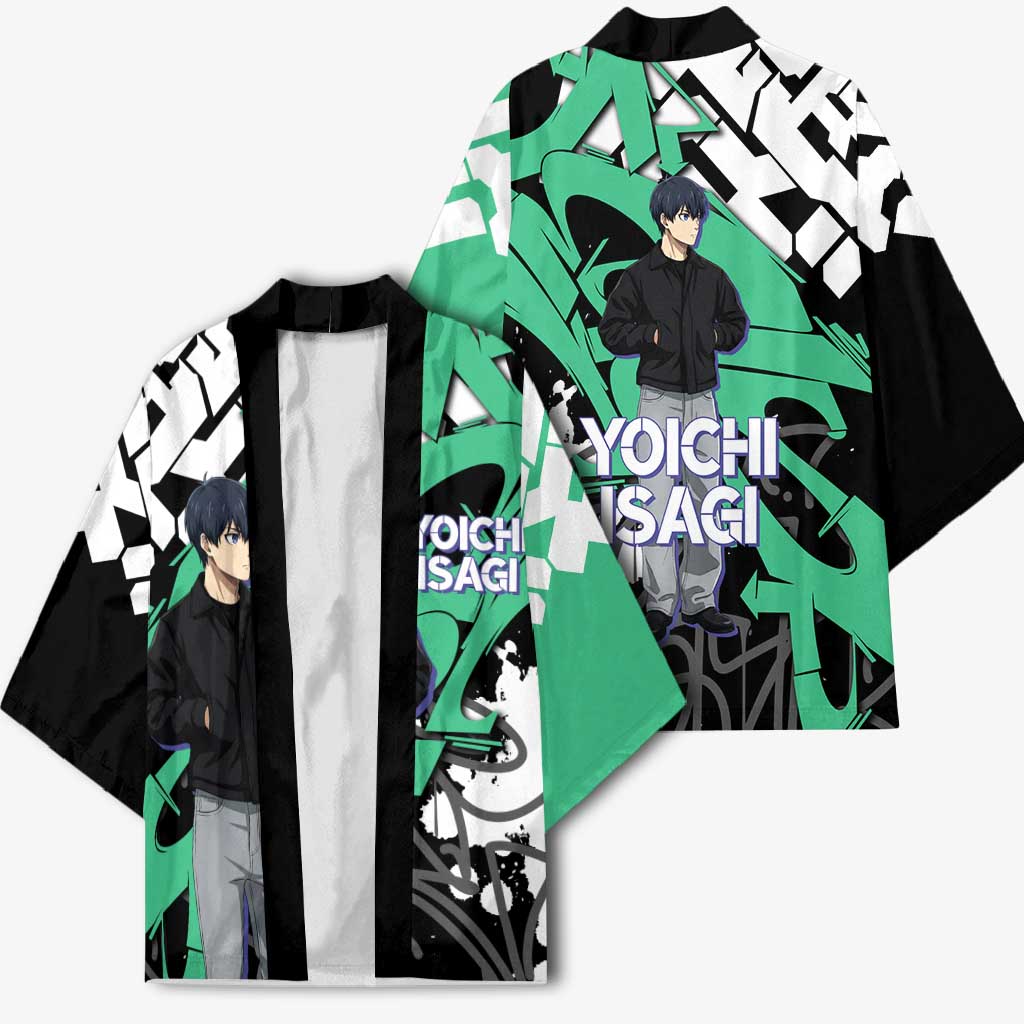 Yoichi Isagi Blue Lock Kimono Green Graffiti Anime Aesthetic