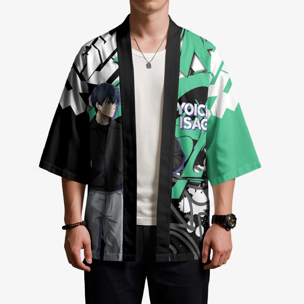 Yoichi Isagi Blue Lock Kimono Green Graffiti Anime Aesthetic
