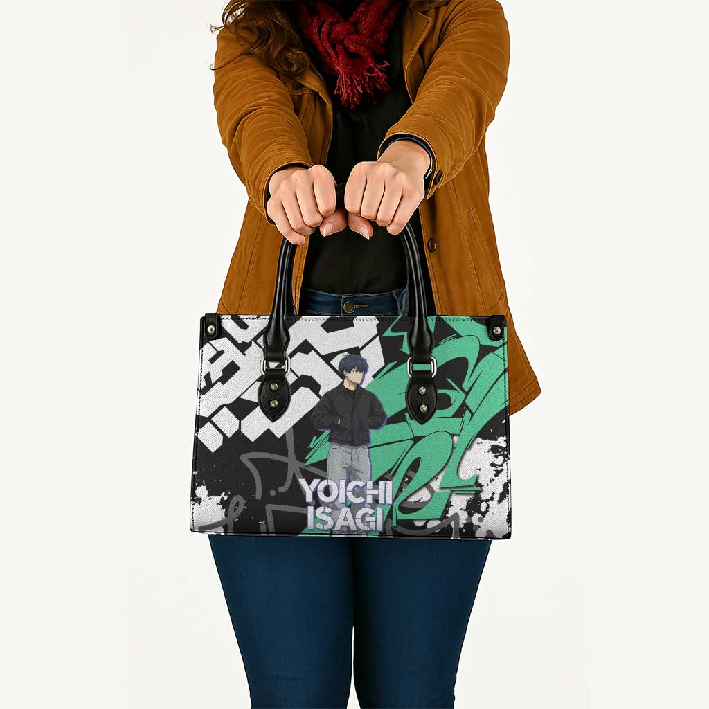 Yoichi Isagi Blue Lock Leather Bag Green Graffiti Anime Aesthetic