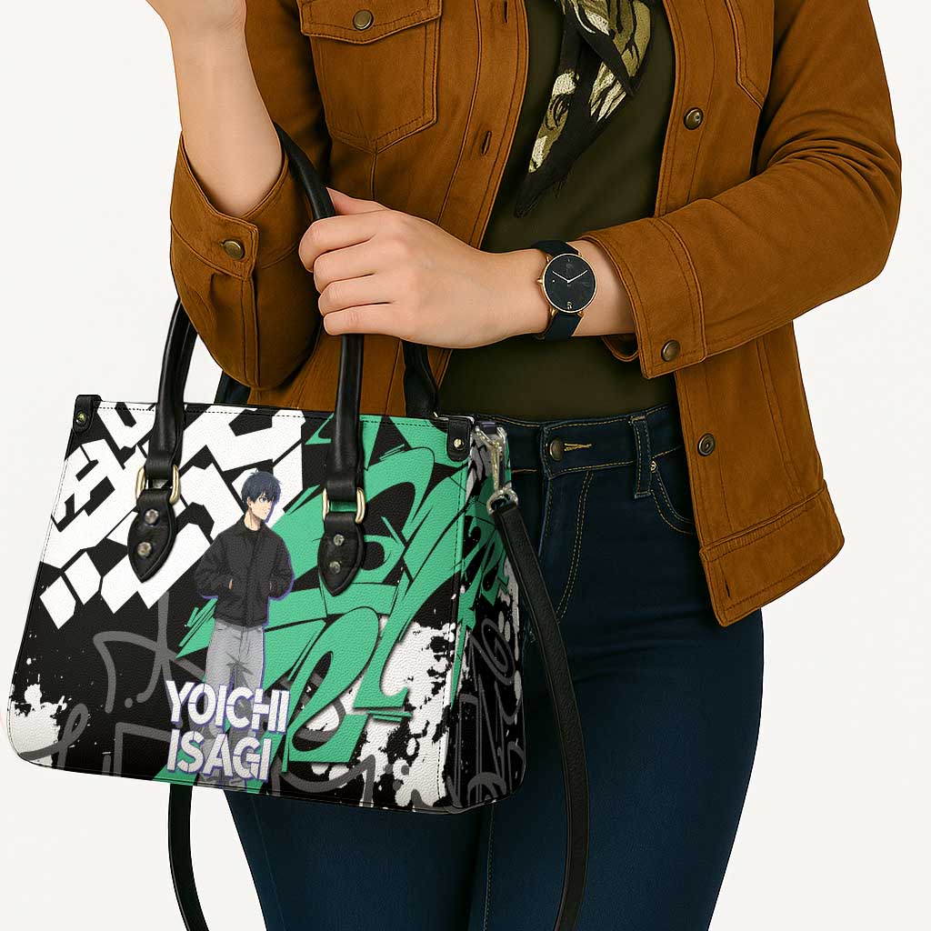 Yoichi Isagi Blue Lock Leather Bag Green Graffiti Anime Aesthetic