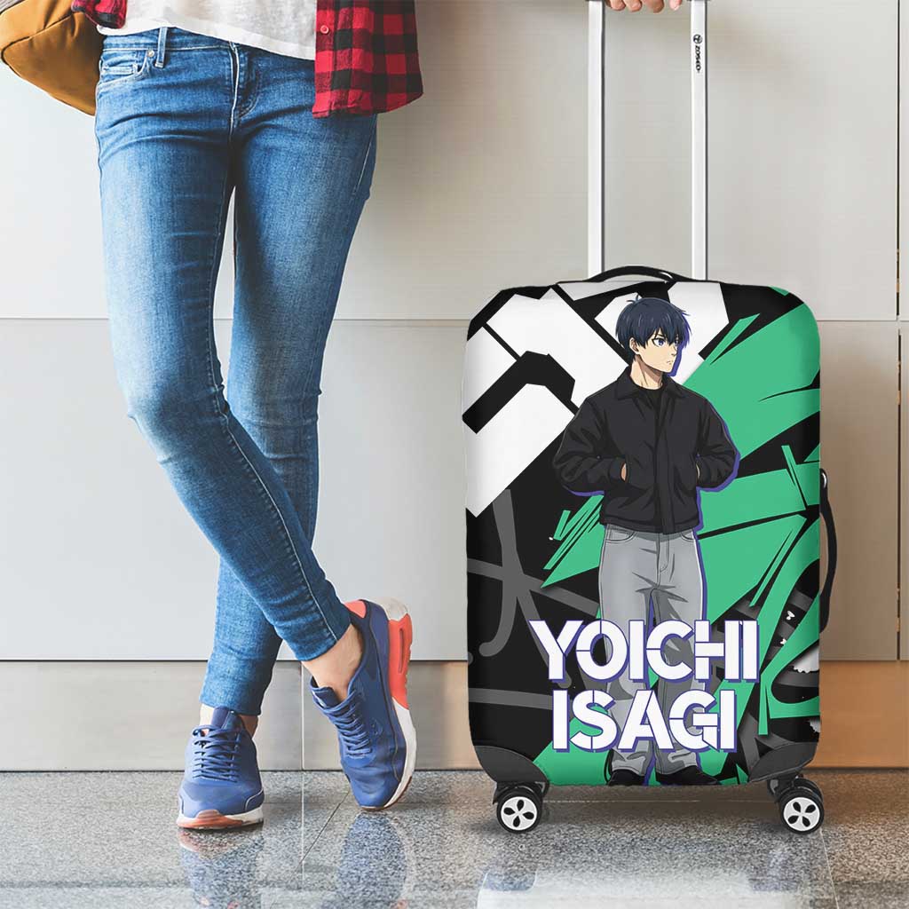 Yoichi Isagi Blue Lock Luggage Cover Green Graffiti Anime Aesthetic
