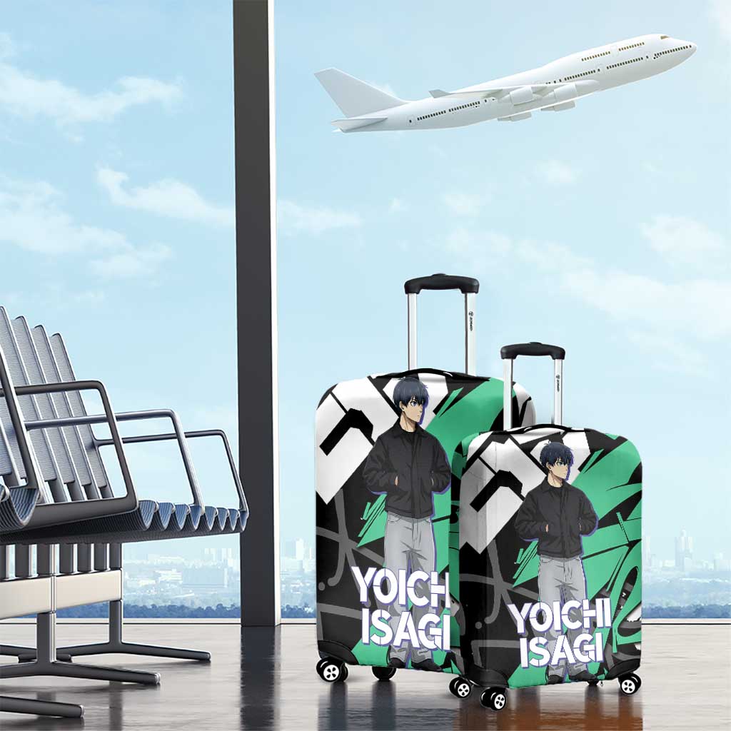 Yoichi Isagi Blue Lock Luggage Cover Green Graffiti Anime Aesthetic