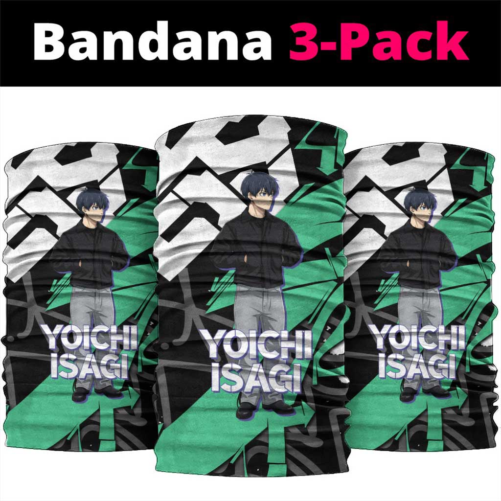 Yoichi Isagi Blue Lock Neck Gaiter Green Graffiti Anime Aesthetic