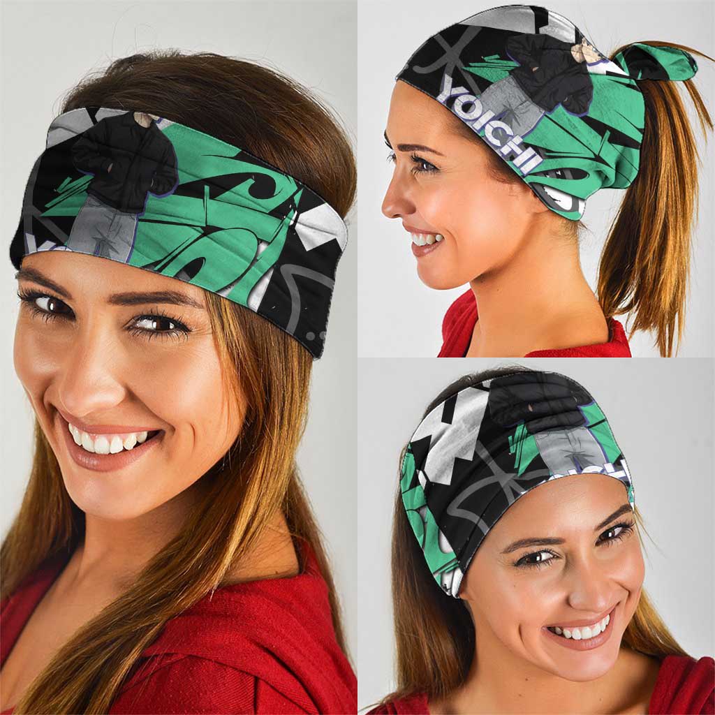 Yoichi Isagi Blue Lock Neck Gaiter Green Graffiti Anime Aesthetic