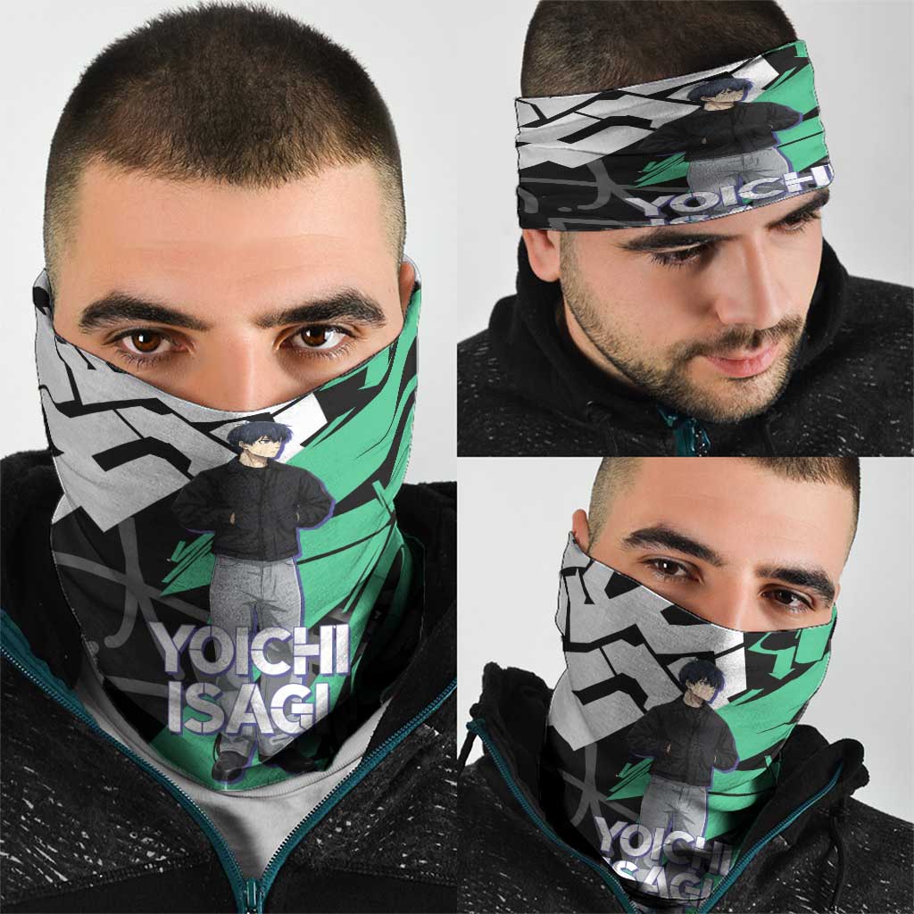 Yoichi Isagi Blue Lock Neck Gaiter Green Graffiti Anime Aesthetic