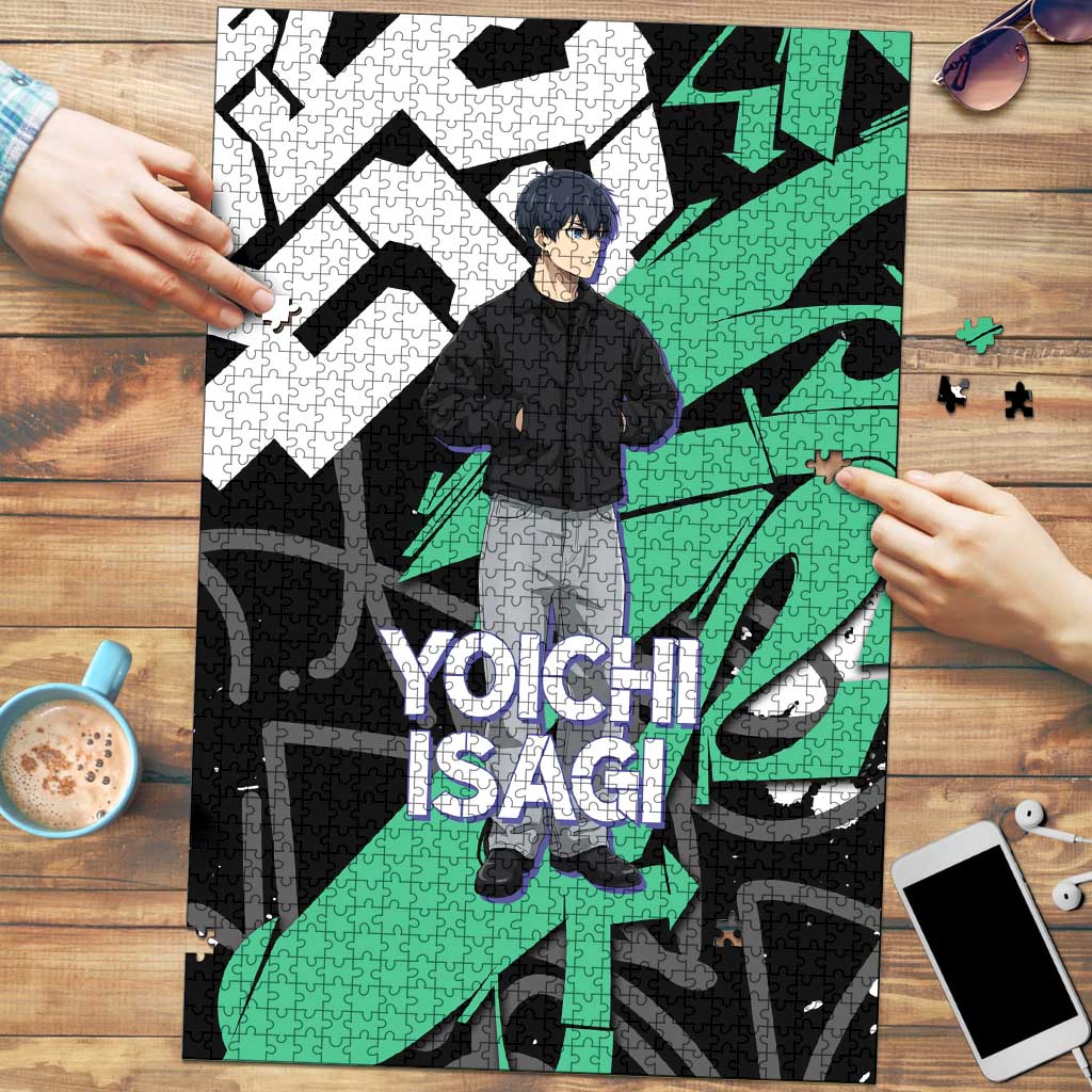 Yoichi Isagi Blue Lock Puzzle Green Graffiti Anime Aesthetic