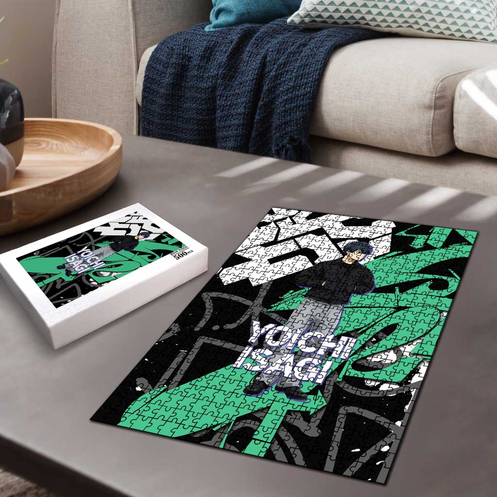 Yoichi Isagi Blue Lock Puzzle Green Graffiti Anime Aesthetic