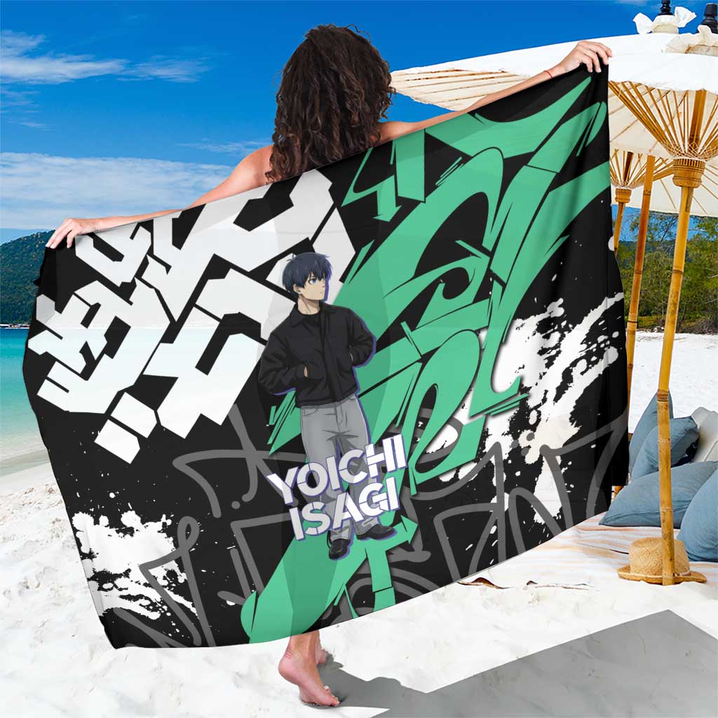 Yoichi Isagi Blue Lock Sarong Green Graffiti Anime Aesthetic