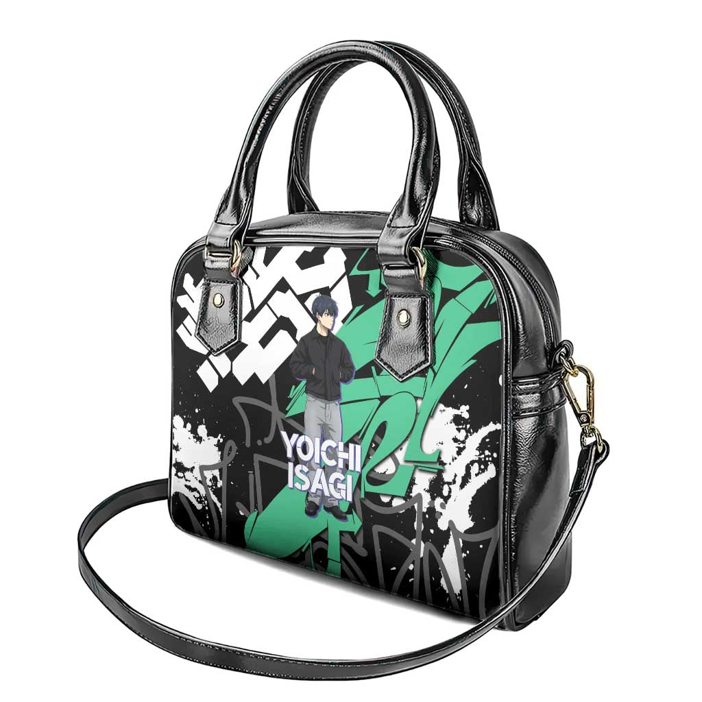 Yoichi Isagi Blue Lock Shoulder Handbag Green Graffiti Anime Aesthetic