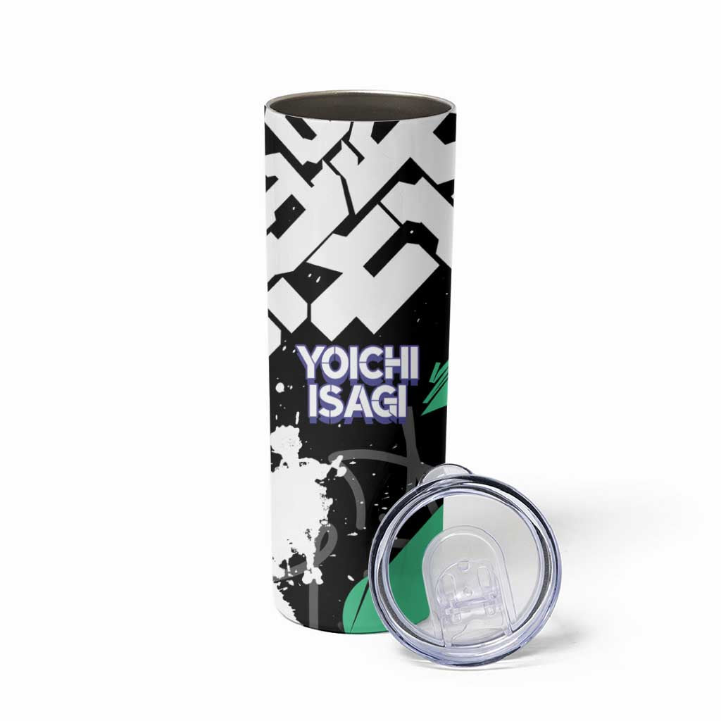 Yoichi Isagi Blue Lock Skinny Tumbler Green Graffiti Anime Aesthetic