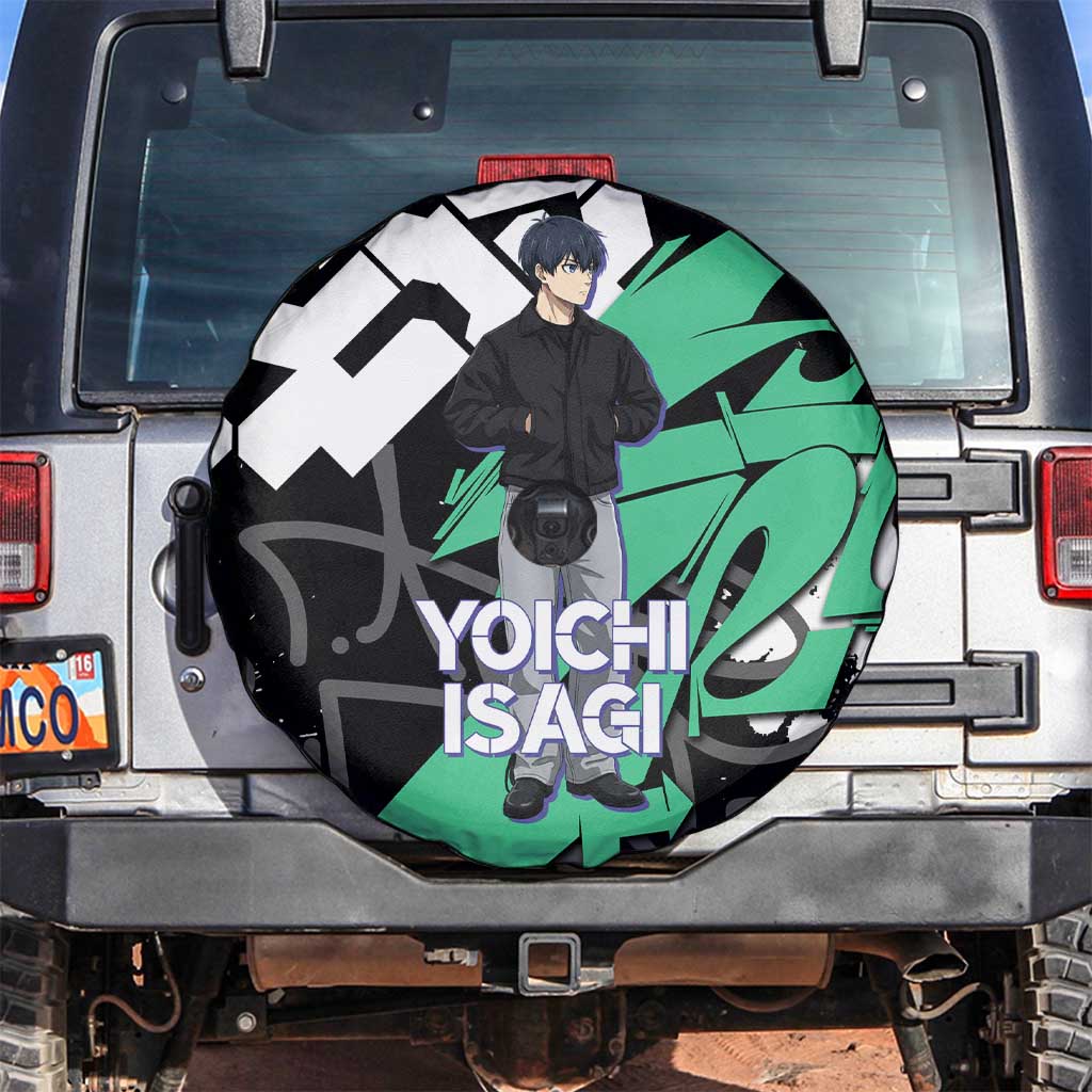 Yoichi Isagi Blue Lock Spare Tire Cover Green Graffiti Anime Aesthetic