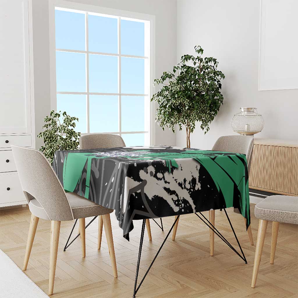 Yoichi Isagi Blue Lock Tablecloth Green Graffiti Anime Aesthetic