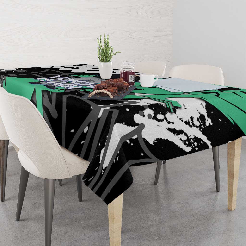 Yoichi Isagi Blue Lock Tablecloth Green Graffiti Anime Aesthetic