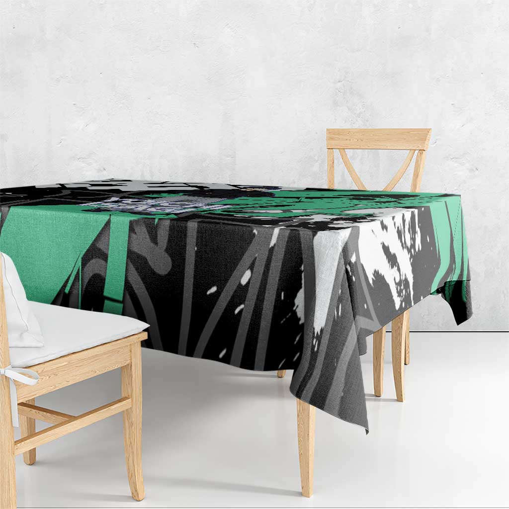 Yoichi Isagi Blue Lock Tablecloth Green Graffiti Anime Aesthetic
