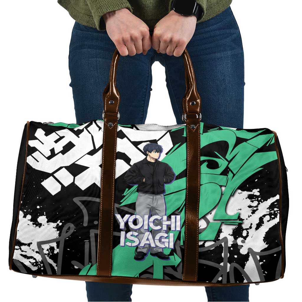 Yoichi Isagi Blue Lock Travel Bag Green Graffiti Anime Aesthetic