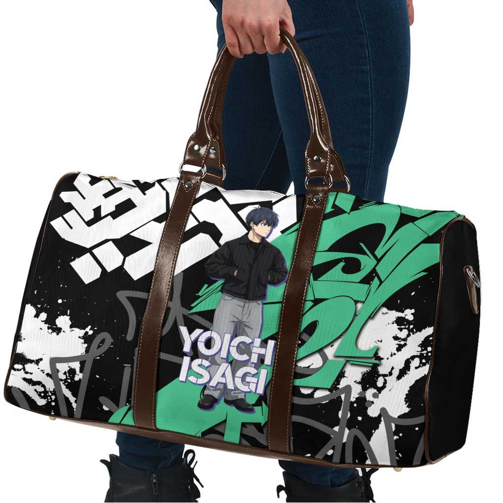 Yoichi Isagi Blue Lock Travel Bag Green Graffiti Anime Aesthetic