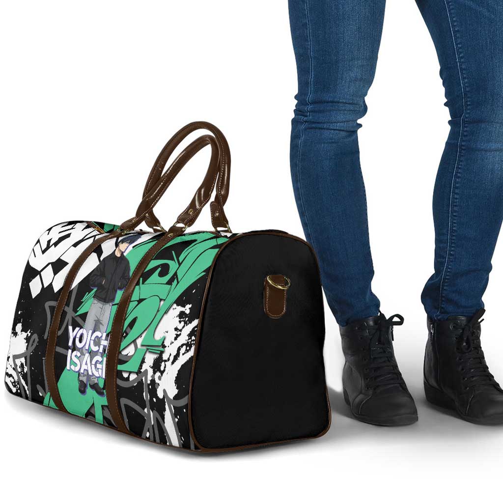 Yoichi Isagi Blue Lock Travel Bag Green Graffiti Anime Aesthetic