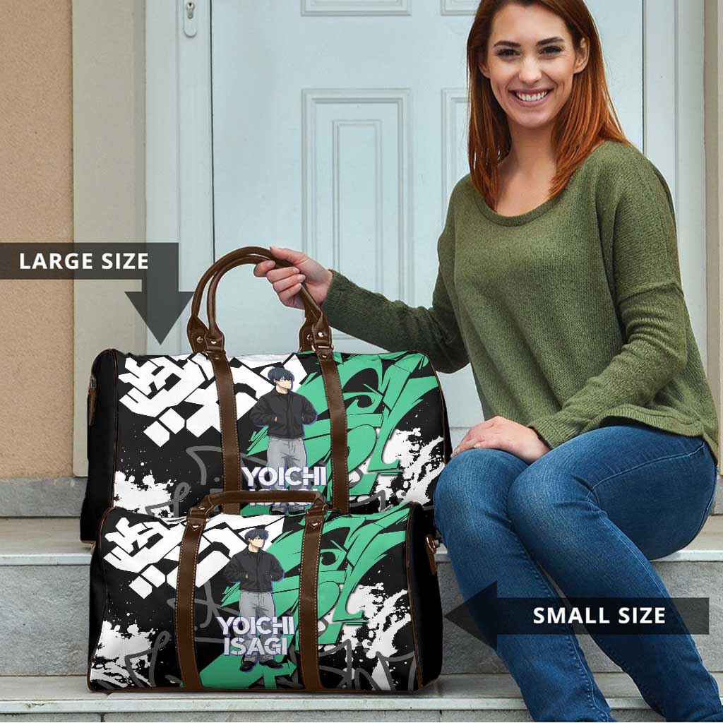 Yoichi Isagi Blue Lock Travel Bag Green Graffiti Anime Aesthetic