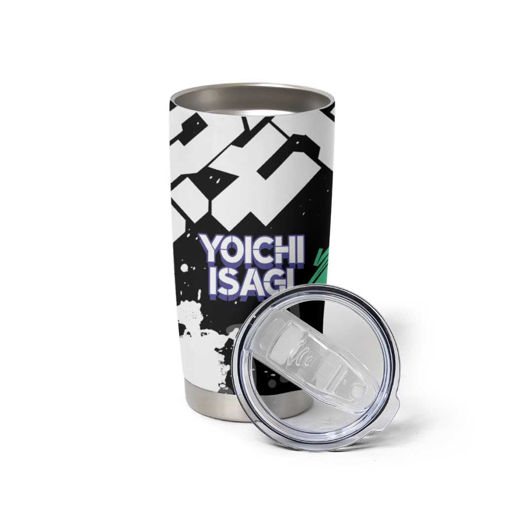 Yoichi Isagi Blue Lock Tumbler Cup Green Graffiti Anime Aesthetic