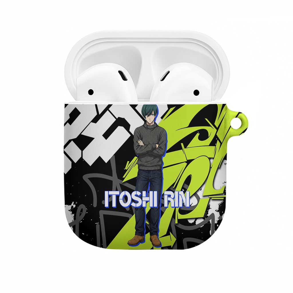 Itoshi Rin Blue Lock AirPods Case Urban Graffiti Street Art Style