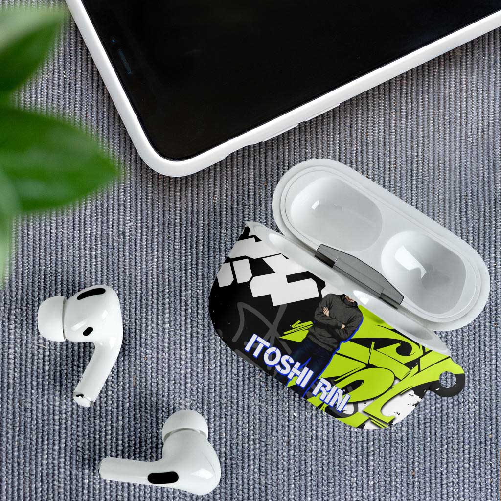 Itoshi Rin Blue Lock AirPods Case Urban Graffiti Street Art Style