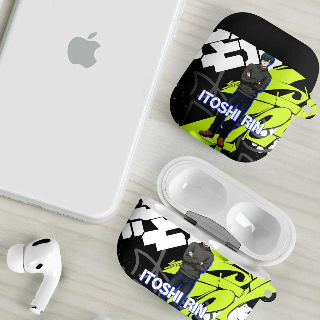 Itoshi Rin Blue Lock AirPods Case Urban Graffiti Street Art Style