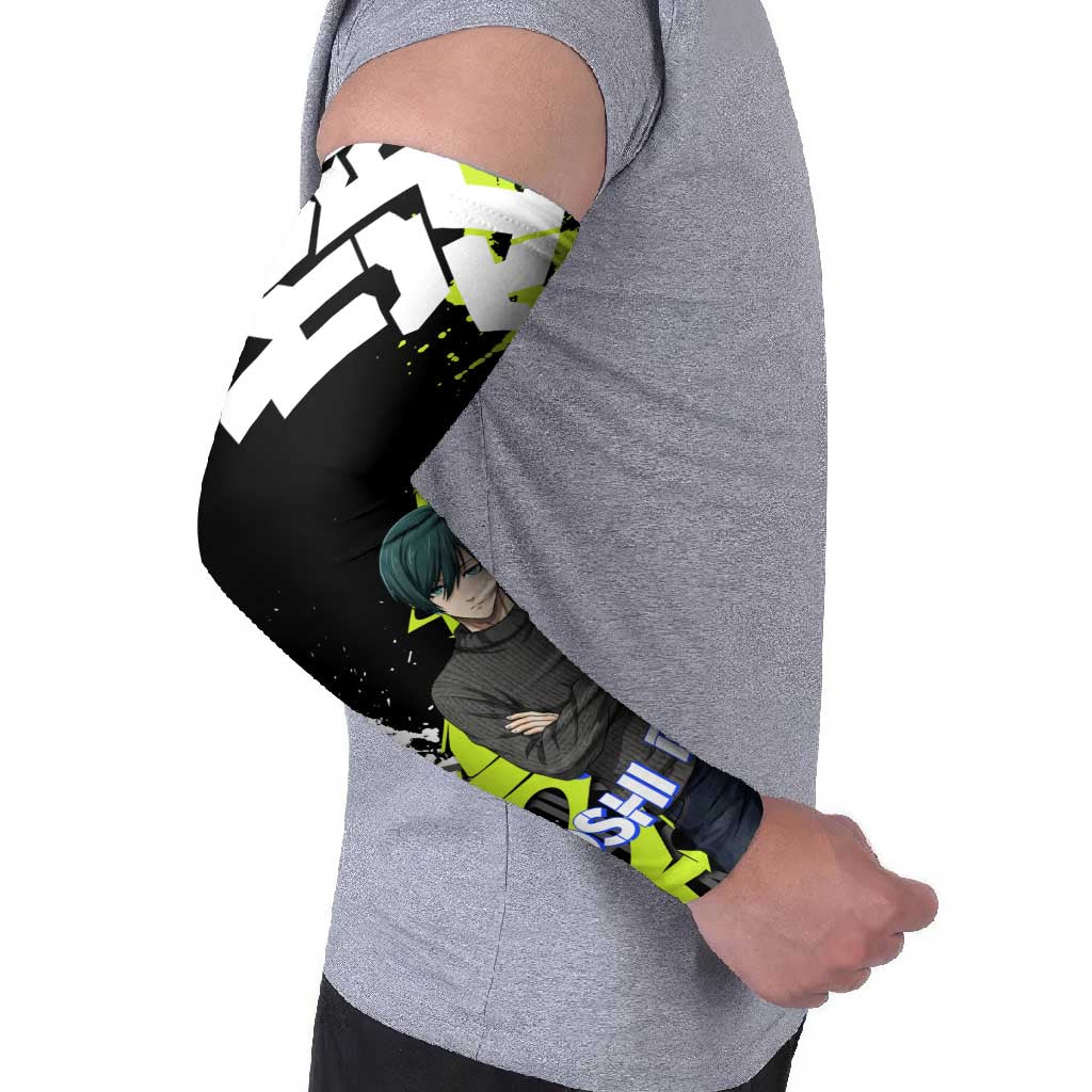 Itoshi Rin Blue Lock Arm Sleeves Urban Graffiti Street Art Style