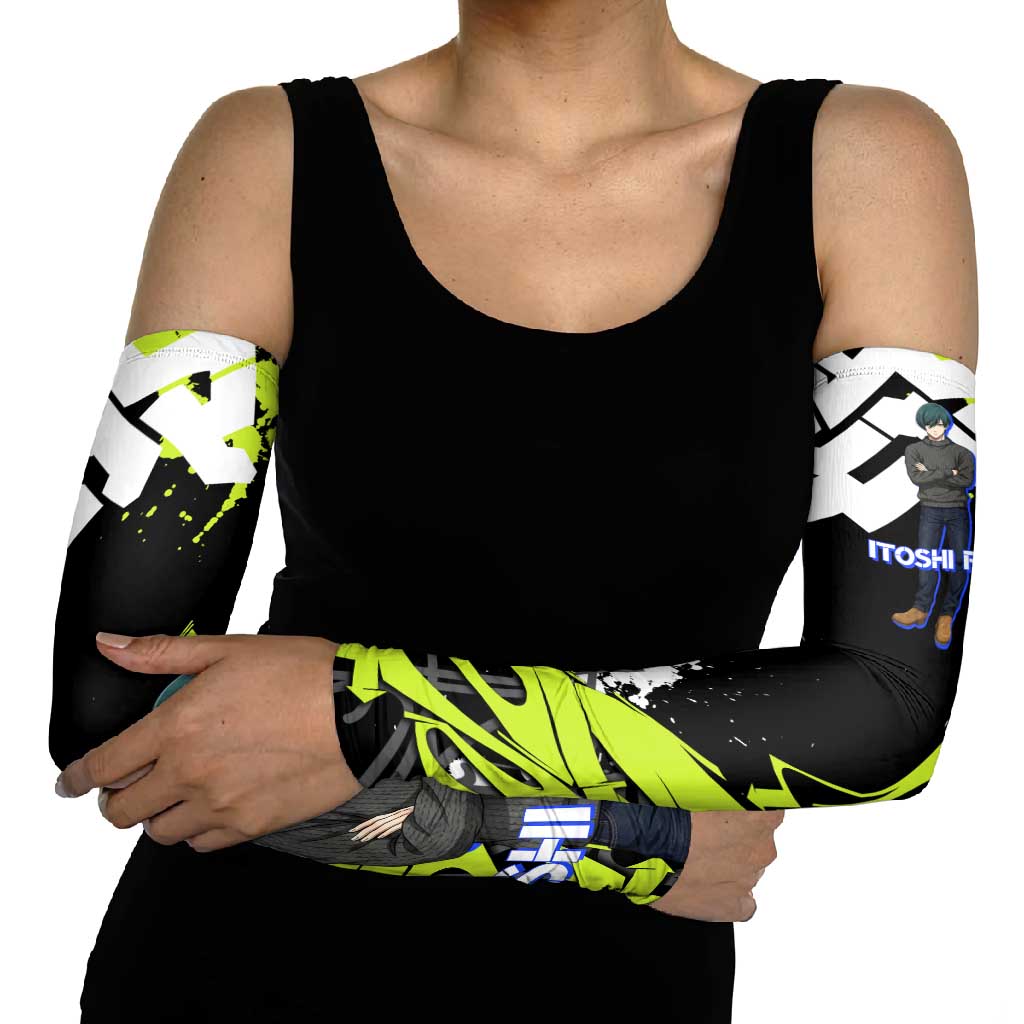 Itoshi Rin Blue Lock Arm Sleeves Urban Graffiti Street Art Style