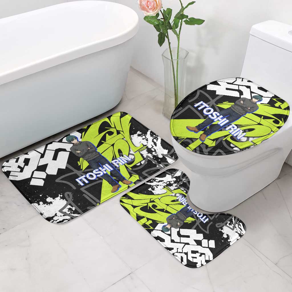Itoshi Rin Blue Lock Bathroom Set Urban Graffiti Street Art Style