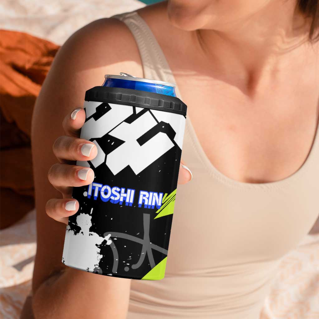 Itoshi Rin Blue Lock 4 in 1 Can Cooler Tumbler Urban Graffiti Street Art Style
