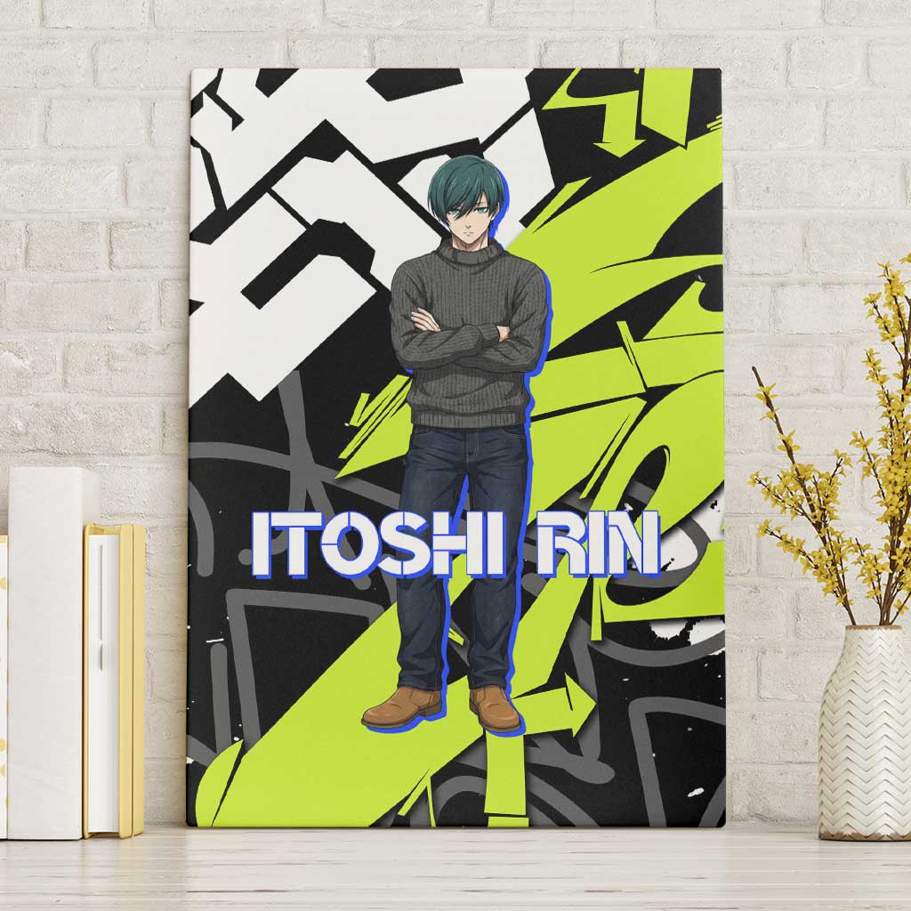Itoshi Rin Blue Lock Canvas Wall Art Urban Graffiti Street Art Style