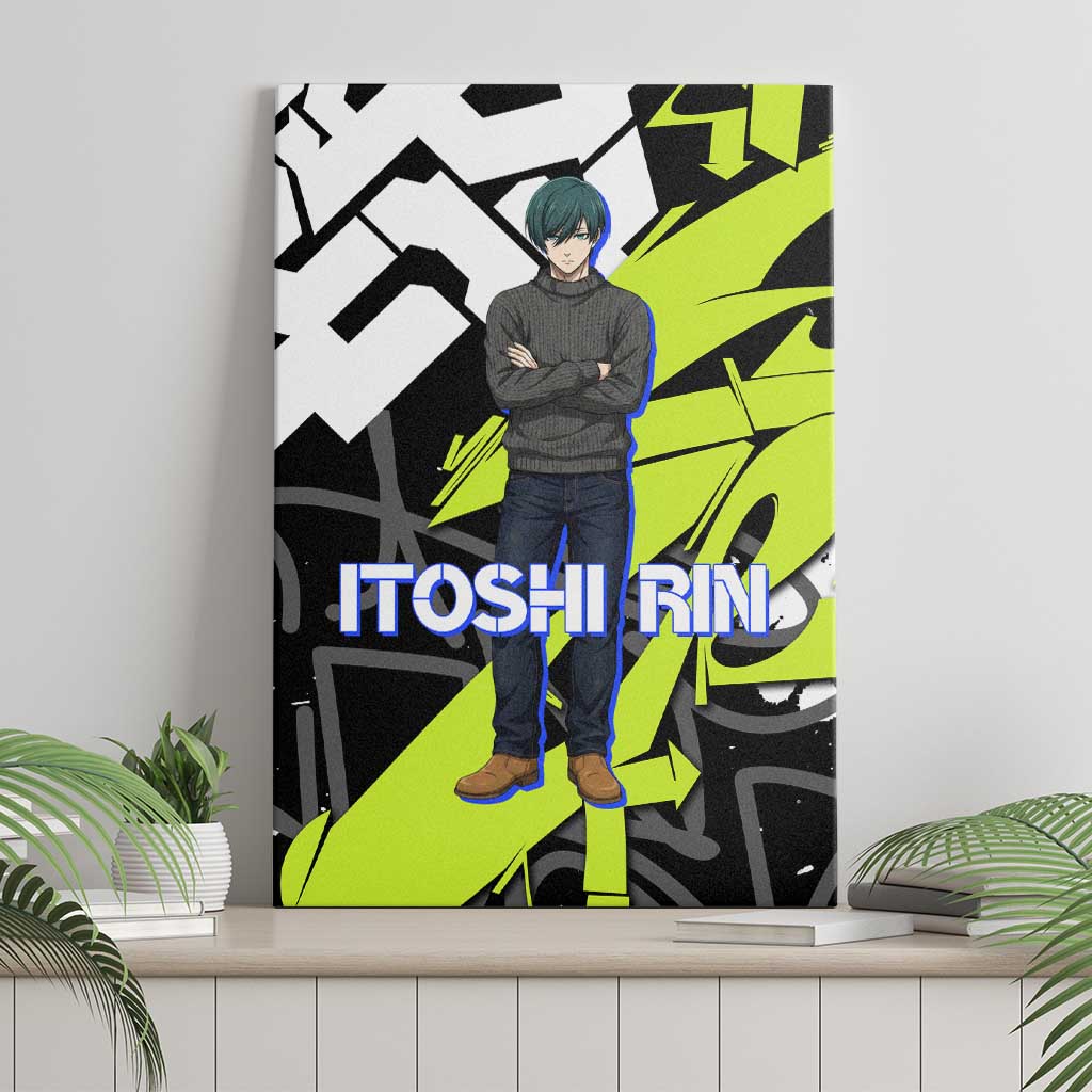 Itoshi Rin Blue Lock Canvas Wall Art Urban Graffiti Street Art Style
